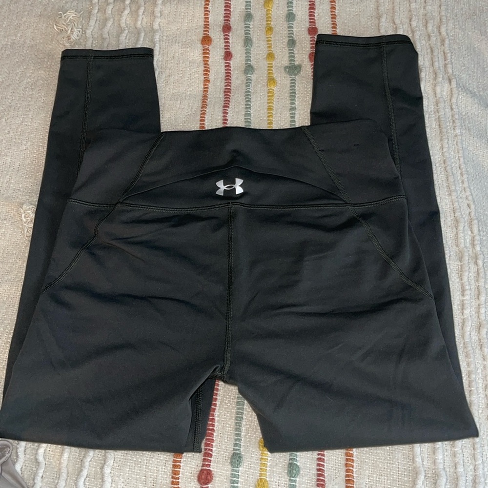 Olive green under armour workout leggings